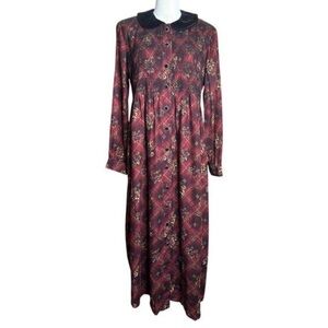 Molly Malloy Floral Print Dress – Size 12 Petite, Rayon, Vintage Style